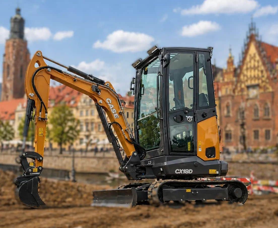 Koparka minikoparki CASE CX22D światłowody brukarstwo ogrodnictwo - zdjęcie 21