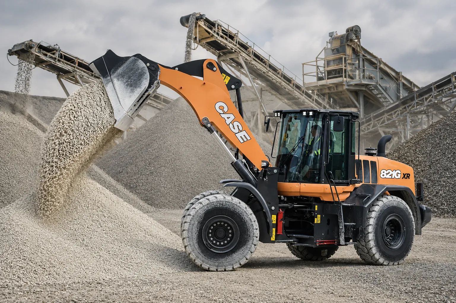 Ładowarka kołowa CASE LONG 20 ton łyżka 4 m recykling beton kruszywa - zdjęcie 1